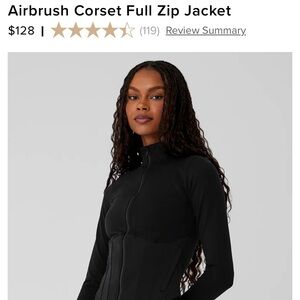 Alo yoga corset jacket